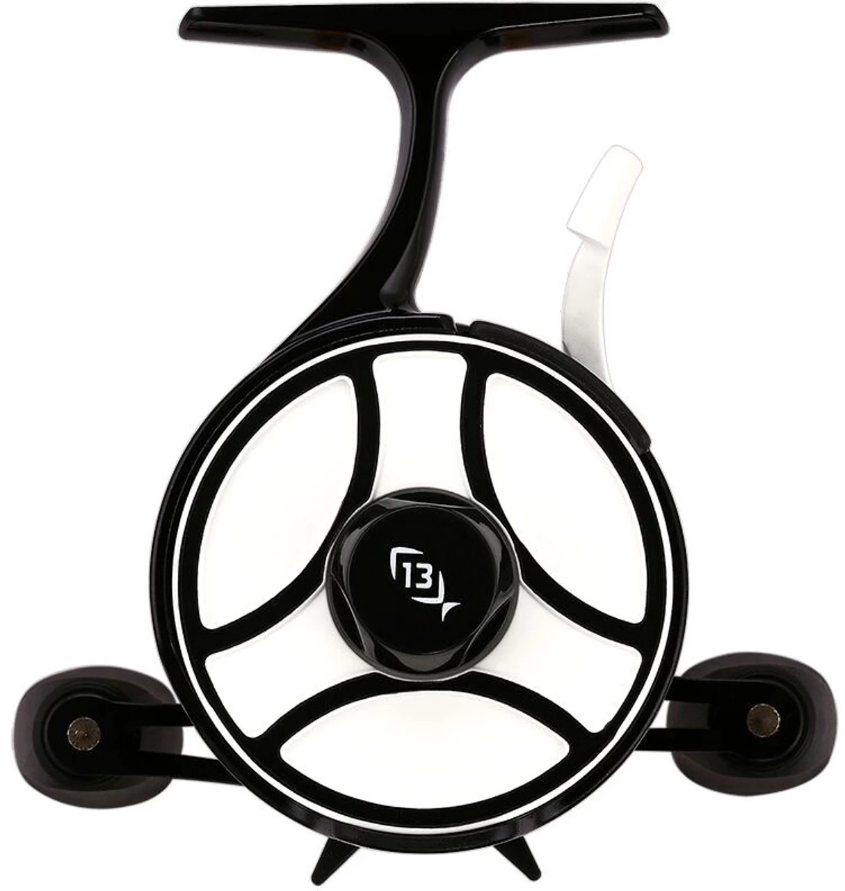 13 Fishing Black Betty Free Fall Ghost Ice Reel - Blackout Glow - L/H 4 13 Fishing Black Betty Free Fall Ghost Ice Reel - Blackout Glow - L/H - Image 4
