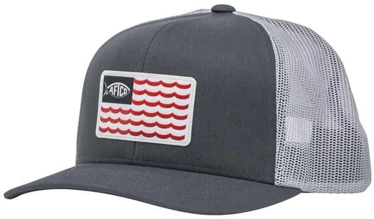 Aftco Canton Trucker Hat- Charcoal - OS 1 Aftco Canton Trucker Hat- Charcoal - OS
