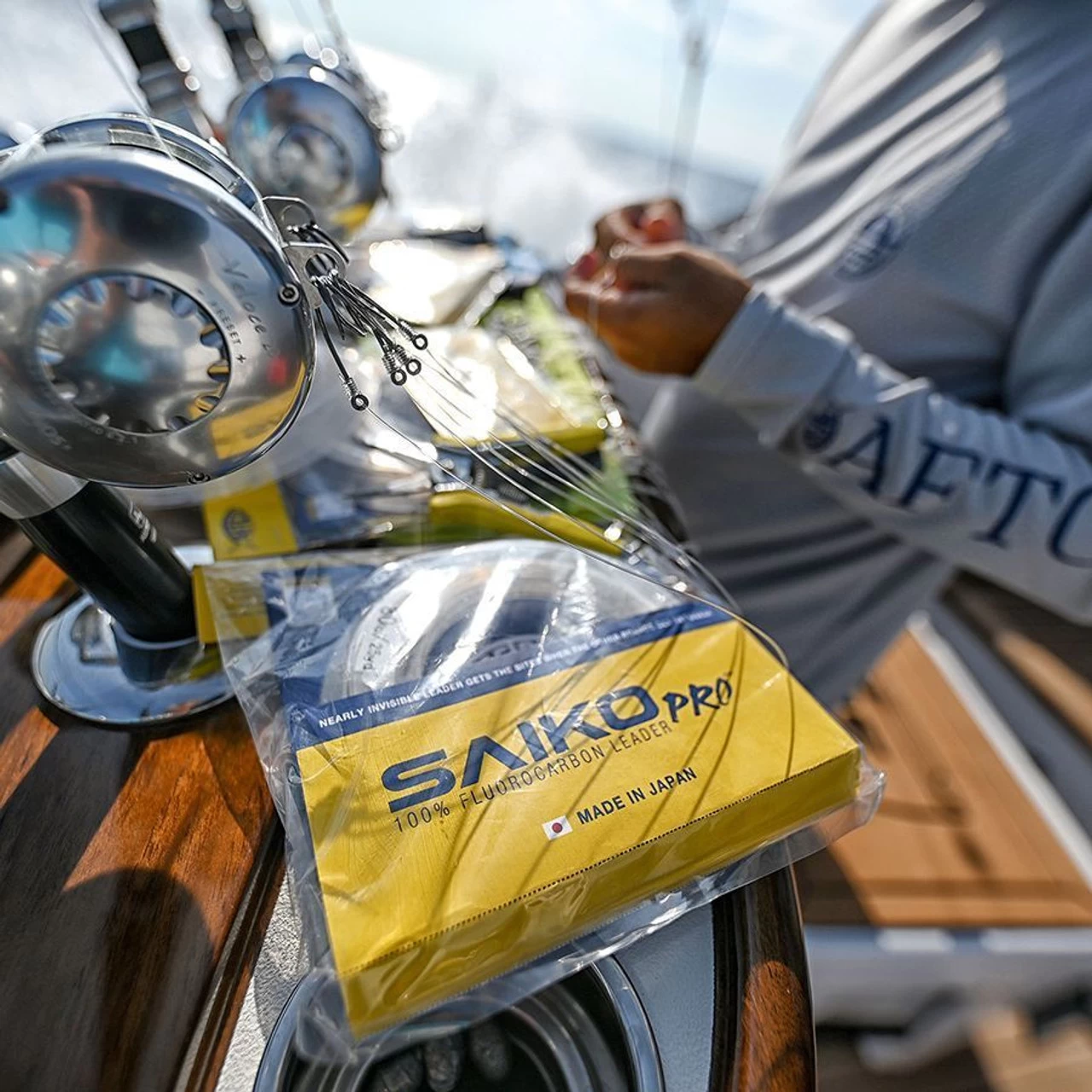 Aftco Saiko Pro Fluorocarbon Leader - Clear 2 Aftco Saiko Pro Fluorocarbon Leader - Clear - Image 2