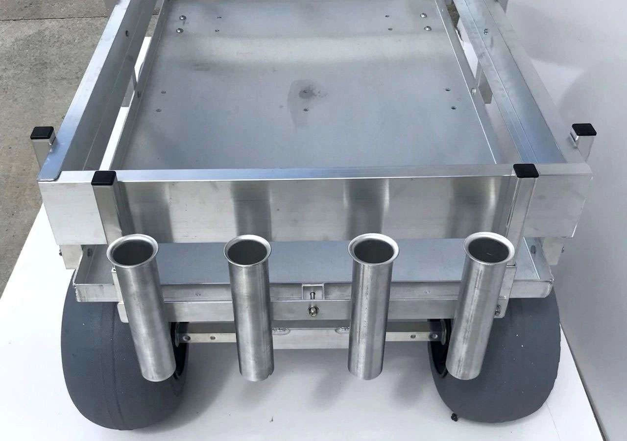 Alumacart One Rod Rack - Four Rod Holder 2 Alumacart One Rod Rack - Four Rod Holder - Image 2