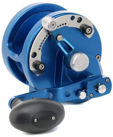 Avet HXJ 5/2 Two-Speed Lever Drag Casting Reel Blue 1 Avet HXJ 5/2 Two-Speed Lever Drag Casting Reel Blue