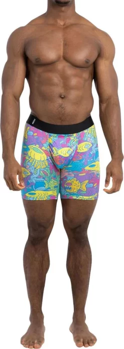 BN3TH Entourage Boxer Briefs - Go Fish - Small -Angling Sales Store bn3th entourage boxer briefs go fish s 70302.1651413850
