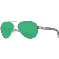 Costa Loreto Ocearch Sunglasses - Brushed Silver/Green Mirror