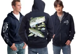 David Dunleavy Striped Bass Zip Hoodie