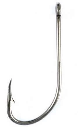 Eagle Claw 085A Plain Shank Offset Hook - A Pack - Size 4 1 Eagle Claw 085A Plain Shank Offset Hook - A Pack - Size 4
