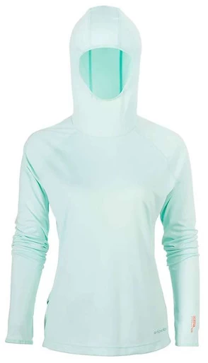 Grundens Womens Solstrale Hoodie - Blue Light 1 Grundens Womens Solstrale Hoodie - Blue Light