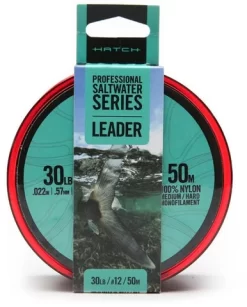 Hatch Professional Saltwater Series Med/Hard Monofilament Leader - 50M
