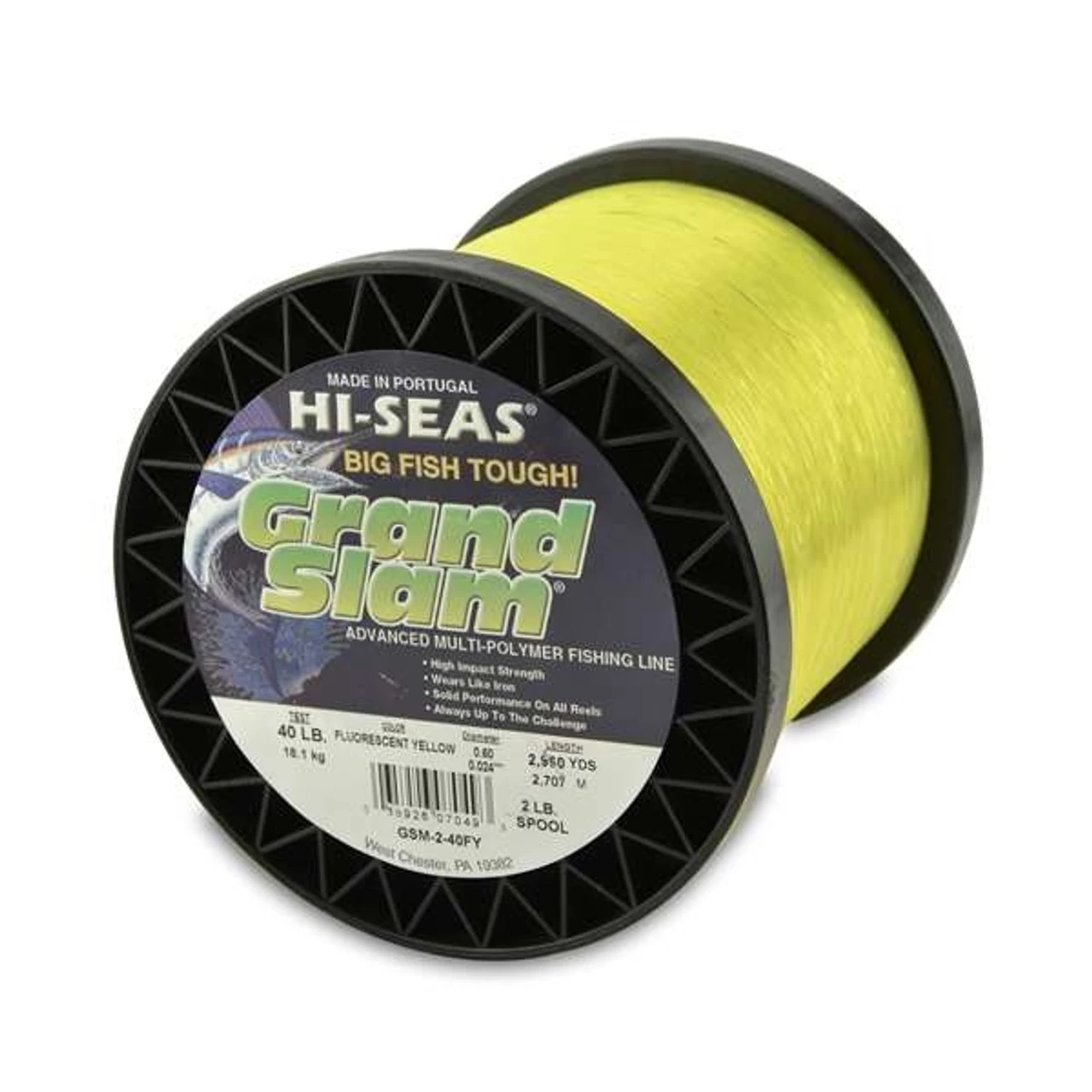 Hi-Seas Grand Slam Mono 2 Lb. Spool Fluorescent Yellow 4 Hi-Seas Grand Slam Mono 2 Lb. Spool Fluorescent Yellow - Image 4