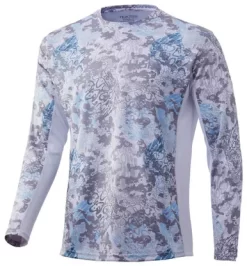 Huk Icon X Tide Change Long Sleeve Shirt - Hogs Back - Medium