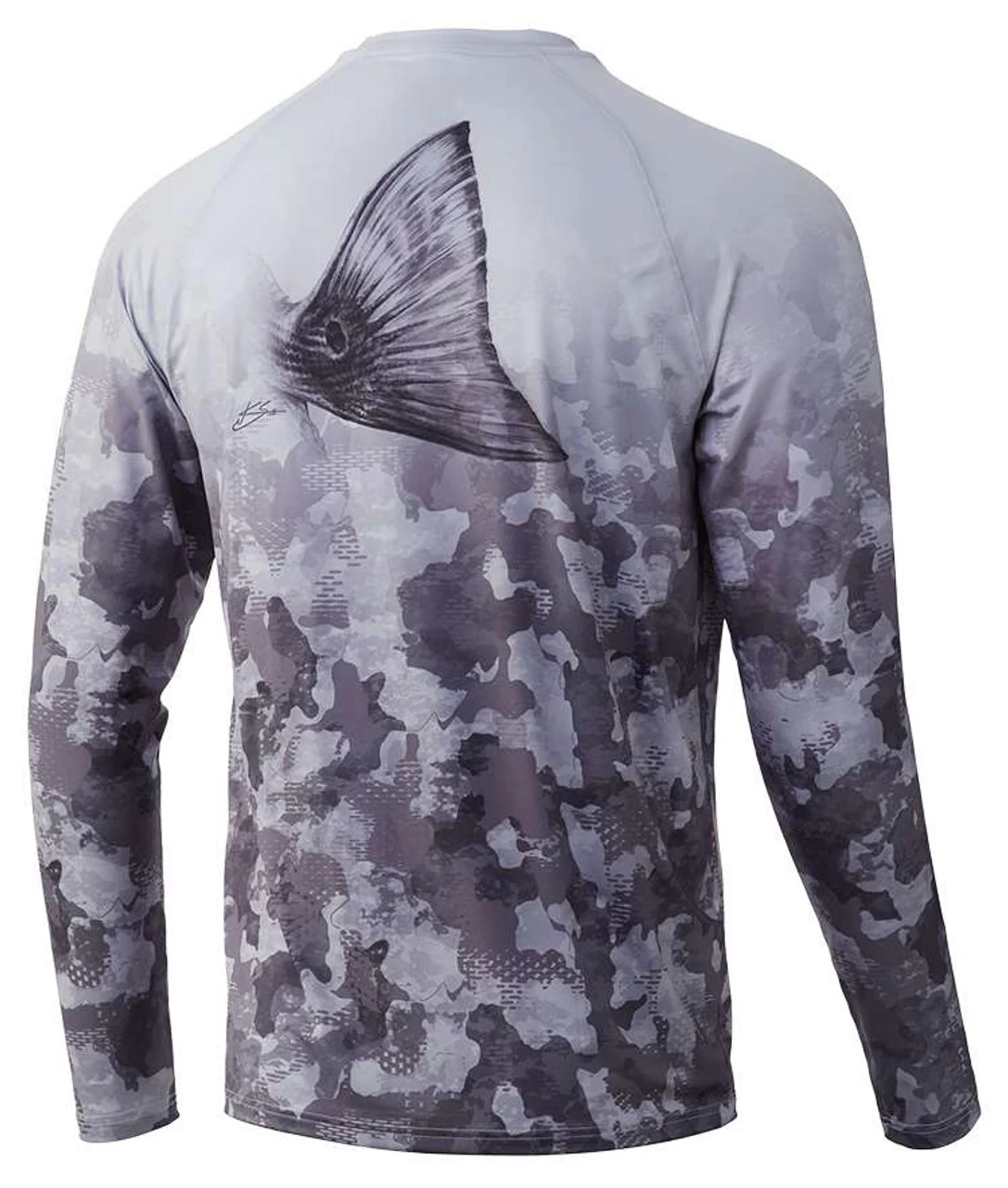 Huk Refraction Fish Fade Long Sleeve Shirts 1 Huk Refraction Fish Fade Long Sleeve Shirts