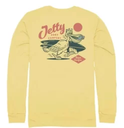 Jetty Pelican Long Sleeve T-Shirt - Blonde - Medium