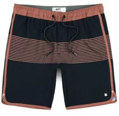 Jetty Session Short - 17in Outseam -Graphite/Salmon - 2X-Large