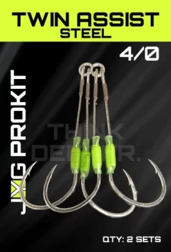 JYG Profishing Twin Steel Assist Hooks