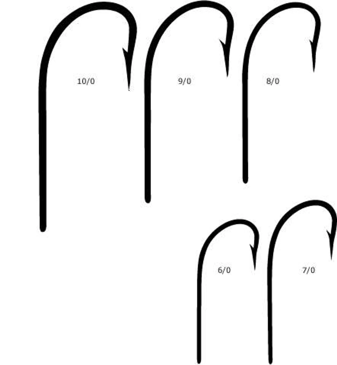 Mustad 3412 OShaughnessy Needle Eye Hooks 2 Mustad 3412 OShaughnessy Needle Eye Hooks - Image 2