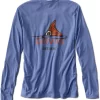 Orvis Dri-Release Long Sleeve Logo Shirt - Bright Cobalt - X-Large