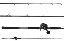 Ocean Tackle International Pitch Black Inshore OTI-PBI701HFA/Daiwa Lexa LX-HD3000-H-P Combo