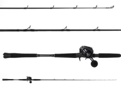 Ocean Tackle International Pitch Black Inshore OTI-PBI701HFC/Daiwa Lexa LX-HD3000-H-P Combo