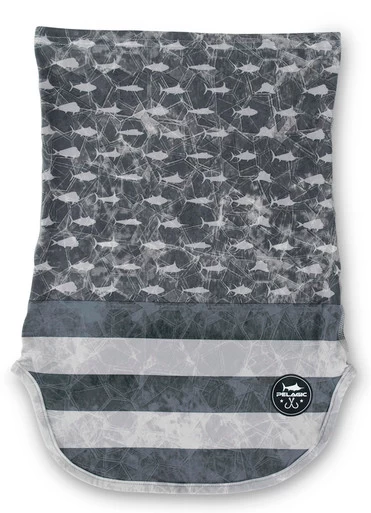 Pelagic Sunshield Fishing Neck Gaiter - Americamo Grey 1 Pelagic Sunshield Fishing Neck Gaiter - Americamo Grey