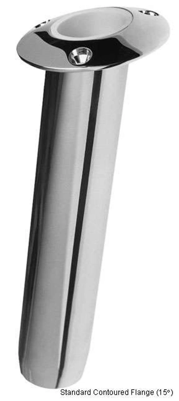 Rupp Chrome Contoured Flange Rod Holder 2 Rupp Chrome Contoured Flange Rod Holder - Image 2
