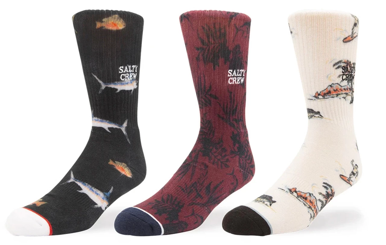 Salty Crew Cruiser II Socks - 3 Pack 1 Salty Crew Cruiser II Socks - 3 Pack