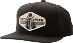 Salty Crew High Tail 5 Panel Hat - Black