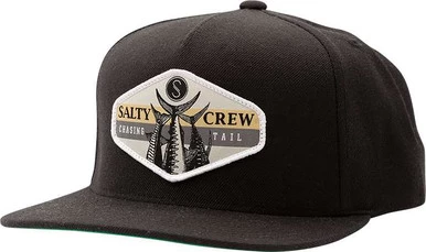 Salty Crew High Tail 5 Panel Hat - Black 1 Salty Crew High Tail 5 Panel Hat - Black