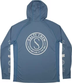 Salty Crew Palomar Pinnacle Plus Hood - Harbor Blue