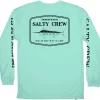 Salty Crew Stealth Long Sleeve Rashguard - Seafoam - Medium
