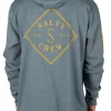 Salty Crew Tippet Pocket Hood Tech Tee - Blue - Medium