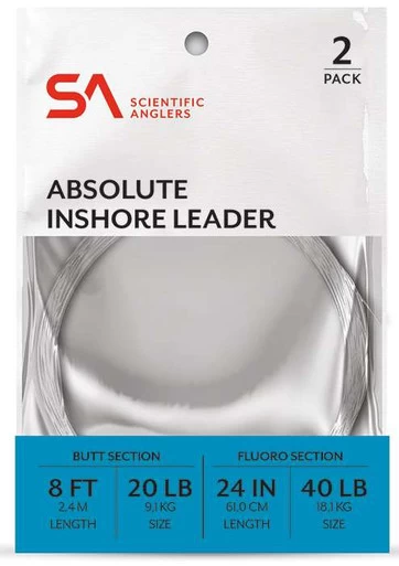 Scientific Anglers Absolute Inshore Leader - 2pk 1 Scientific Anglers Absolute Inshore Leader - 2pk