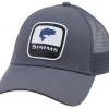 Simms PG-12212 Bass Patch Trucker Hat - Anvil