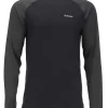 Simms Lightweight Base Layer Top - Black - X-Large