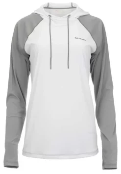 Simms Womens Solarflex Hoody - White Cinder - Small
