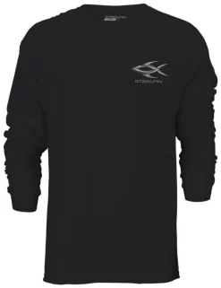 Steelfin Long Sleeve Tuna Shirt - Midnight Black - Large