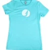 TackleDirect Hook Logo Womens T-Shirt - Tahiti Blue - Size Small