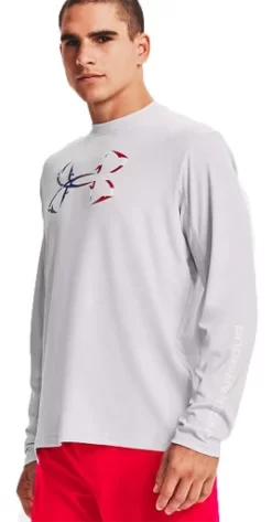 Under Armour Iso-Chill Freedom Hook Shirt - Halo Gray - L