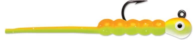VMC Tungsten Wax Tail Jig - 1/16oz - Orange Chartreuse Glow 1 VMC Tungsten Wax Tail Jig - 1/16oz - Orange Chartreuse Glow