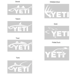 YETI Sportsman Decal -Angling Sales Store yeti ysd sportsmans decal 18087.1651348584